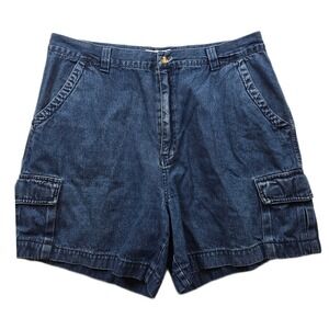 Boca Classics Cargo Shorts Mens 36 Blue‎ Cotton Denim Utility Original Clothing